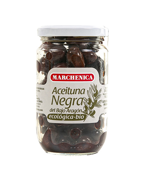 Aceituna Negra Ecológica del Bajo Aragón 200 grs.