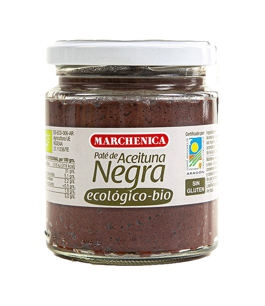 Paté de Aceituna Negra Ecológico 220 grs.